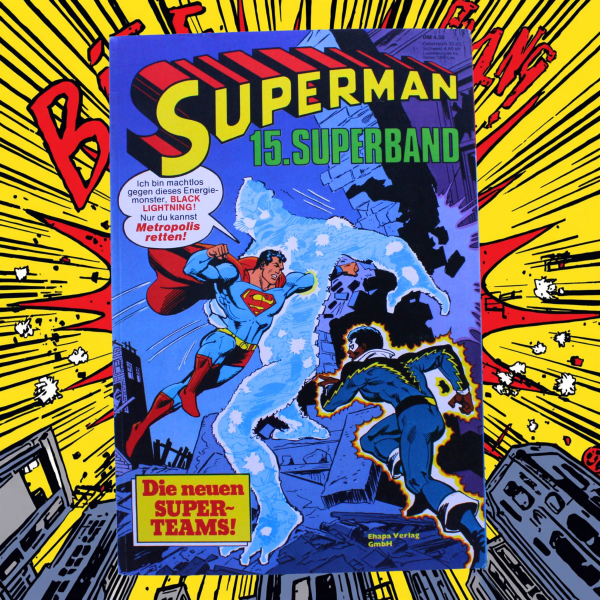 Superman 15. Superband 1980 Ehapa Black Lightning Poster | Hoppla-Stuff